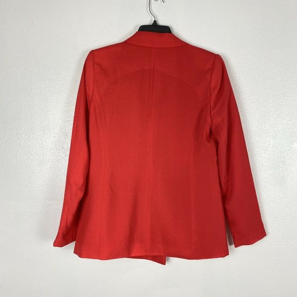 Halogen Double Breasted Blazer Jacket Red Hibiscus - Picture 8 of 8